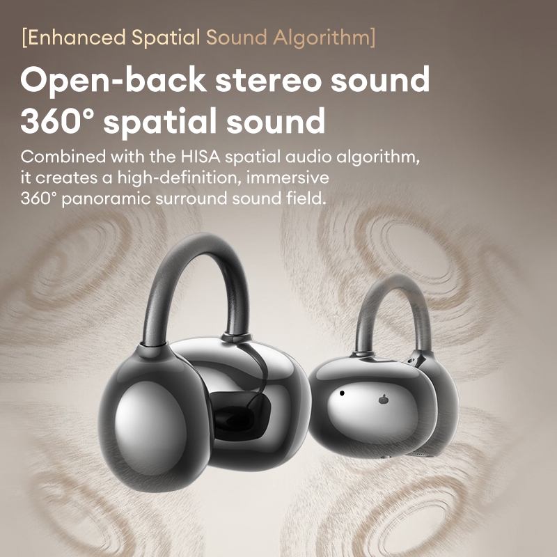 Tai nghe Bluetooth Lenovo LES-101 Tai nghe không dây Kẹp tai mở có Bluetooth V6.0 và Âm thanh không gian HiFi plus Nhẹ cho thể thao | BigBuy360 - bigbuy360.vn