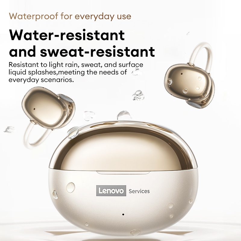 Tai nghe Bluetooth Lenovo LES-101 Tai nghe không dây Kẹp tai mở có Bluetooth V6.0 và Âm thanh không gian HiFi plus Nhẹ cho thể thao | BigBuy360 - bigbuy360.vn