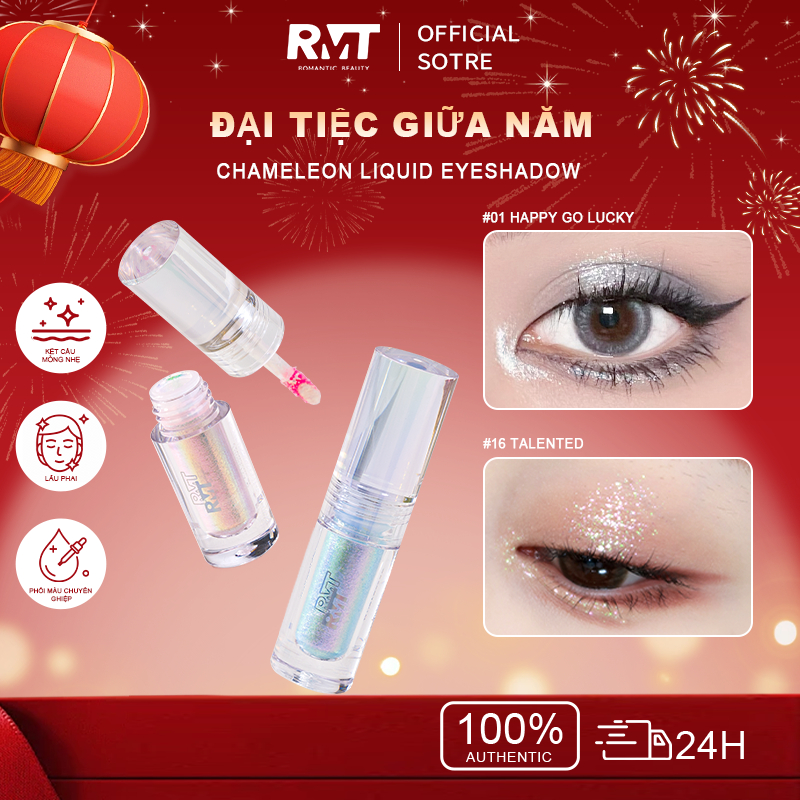 Hàng Có Sẵn Romantic Beauty Color Changing Liquid Highlighter Aegyo Sal Brightener Holographic Eyesh