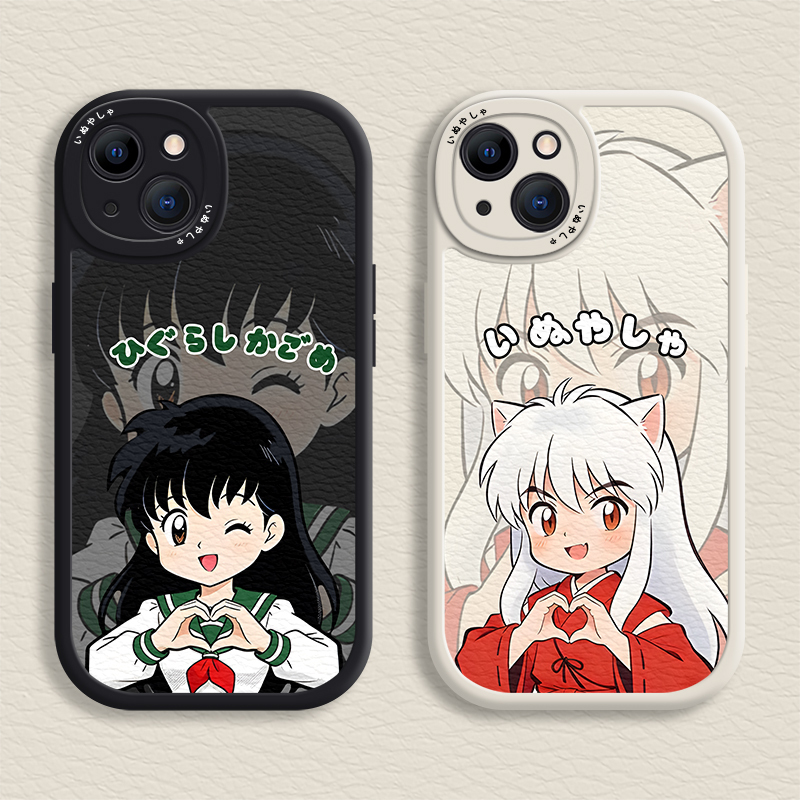 Ốp lưng Inuyasha iPhone cho 16 / 15 / 14 / 13 / 12 / 11 Promax Chibi Inuyasha / Higurashi Kagome Vỏ 