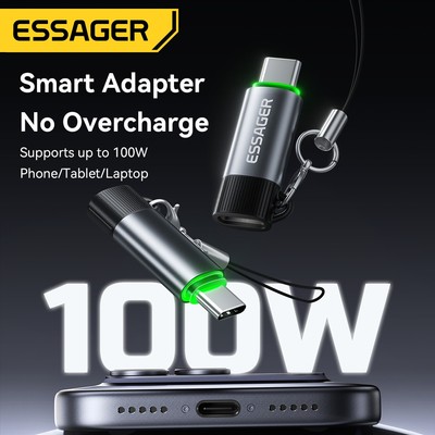 Essager Loại Thông Minh Mất Điện Adapter Tiết Kiệm Năng Lượng Sạc OTG Ngăn Ngừa Sạc Quá Điện