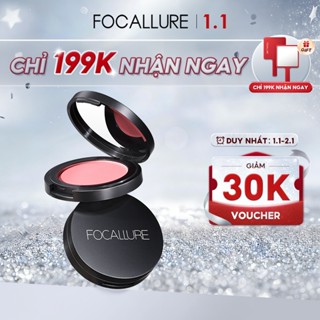  Phấn má hồng FOCALLURE 11 màu sắc tùy chọn trang điểm tự nhiên thời trang 2.8g 