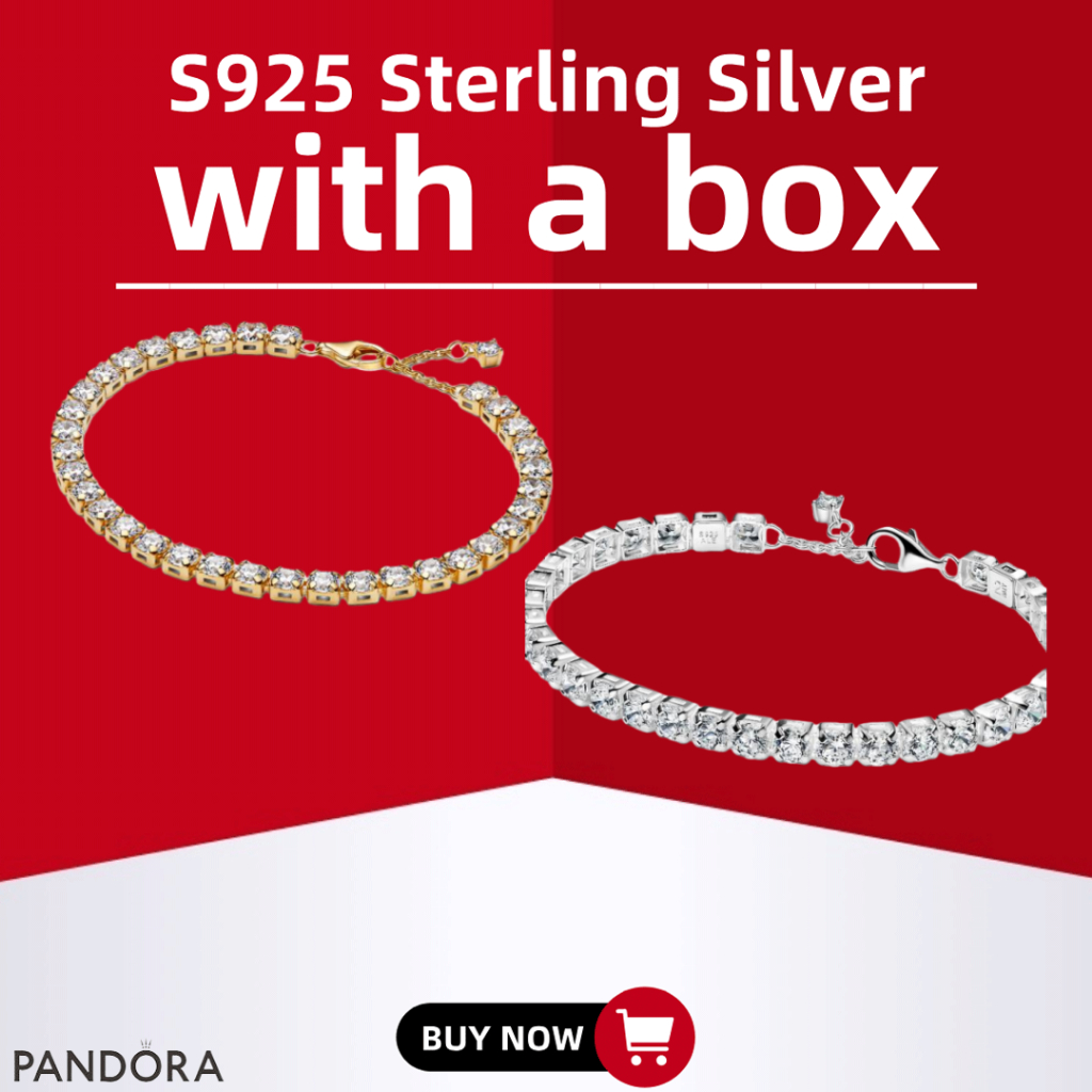 [Hộp Quà Trang Sức Bạc S925] 100% Bạc Nguyên Chất S925 - Sparkling Bold Tennis Bracelet