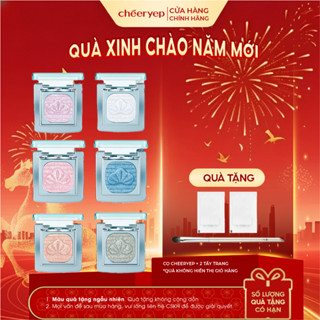  Phấn Mắt Cheeryep Đơn Sắc Crystal Foil Nhũ Ánh Kim Lấp Lánh Công Nghệ Phấn Nướng Kèm Hộp Bạc 