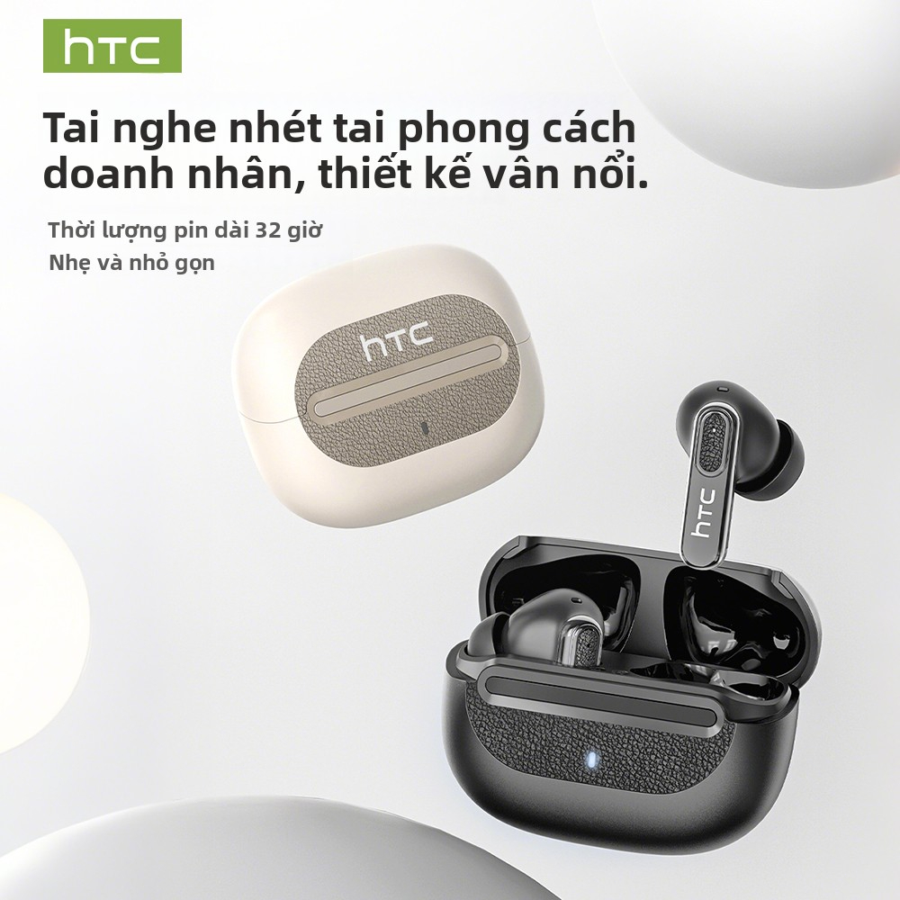Bảo hành một năm Tai nghe dịch thuật HTC NE60 AI Tai nghe ngủ không dây LED Bluetooth 6.0 Business AI Tai nghe dịch thời gian thực IPX5 Tai nghe nhét tai chống nước Chất lượng âm thanh HIFI | BigBuy360 - bigbuy360.vn