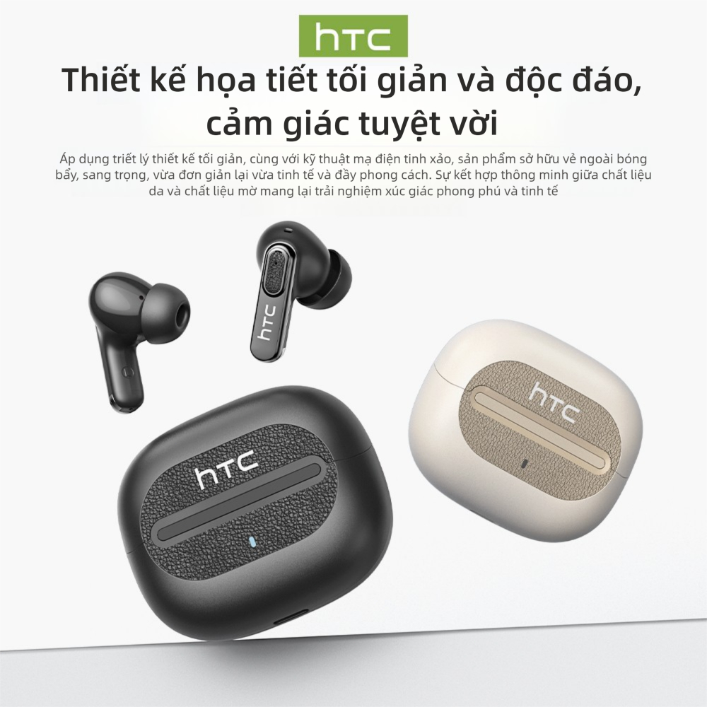 Bảo hành một năm Tai nghe dịch thuật HTC NE60 AI Tai nghe ngủ không dây LED Bluetooth 6.0 Business AI Tai nghe dịch thời gian thực IPX5 Tai nghe nhét tai chống nước Chất lượng âm thanh HIFI | BigBuy360 - bigbuy360.vn