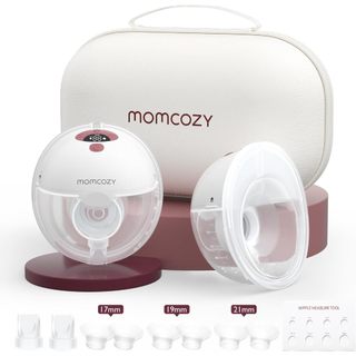 Máy hút sữa điện Momcozy rảnh tay m5 đeo miệng em bé vành kép kín với 3 chế độ & 9 cấp độ cầm tay - 24mm