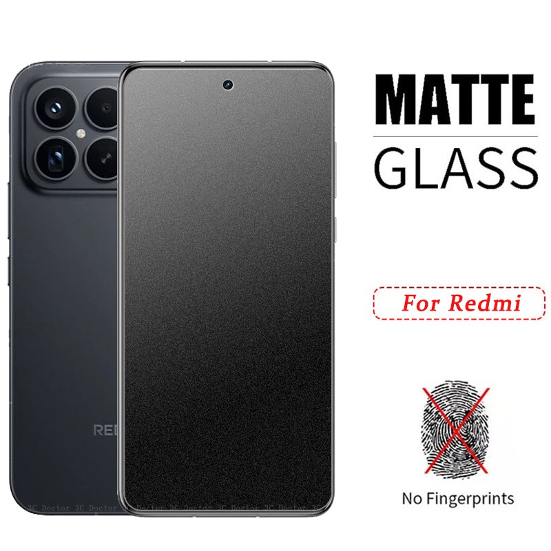 Kính cường lực mặt nhám chống bám vân tay cho Xiaomi Redmi K90 K80 K70 K70E K60 K60E K50 Ultra K40 G