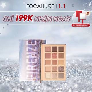  Bảng phấn mắt FOCALLURE 17.25g 15 màu tông da trang điểm màu tự nhiên cho mắt lâu trôi 