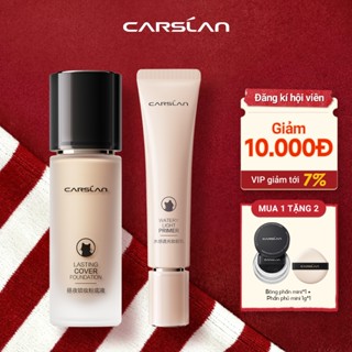  【Combo Carslan Kem nền dạng lỏng Lasting 30g + Kem lót trang điểm 30g 