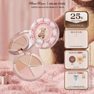  Flower Knows The Sweetie Bear Collection Bảng che khuyết điểm 4 màu 6.4g 