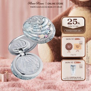  Phấn Phủ Nén Flower Knows Shell 's Jewel Bộ sưu tập Kiềm Dầu Che Khuyết Điểm 9g 