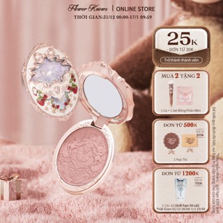  Phấn má hồng FLOWER KNOWS Strawberry Rococo 5g họa tiết dập nổi 