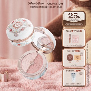  Flower Knows Butterfly Cloud Collar Collection Hộp Phấn 2 Màu Phấn Highlight và Phấn Má Hồng 6g 