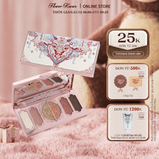  Bảng phấn mắt Flower Knows Butterfly Cloud Collar Collection 6 ô khắc nổi 6,5g 