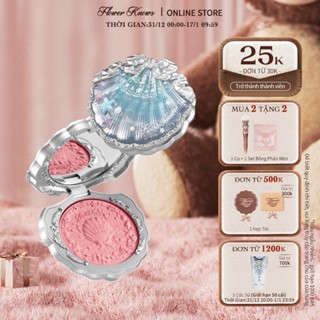  Phấn Má Hồng Flower Knows Shell 's Jewel Bộ Sưu Tập Bột mềm Mịn Lì Lên Chuẩn Màu Blush Powder  5g 