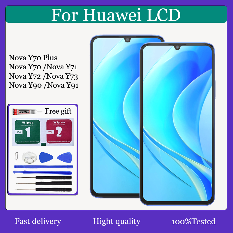 Chính Hãng Cho Huawei Nova Y70 Nova Y70 Plus Nova Y71 Nova Y72 Nova Y73 Nova Y90 Nova Y91 Màn Hình L