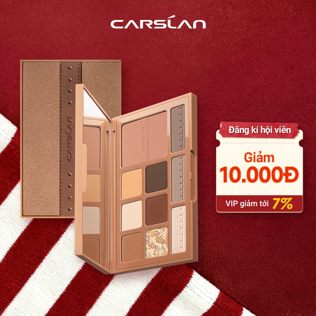 Bảng Phấn Mắt Carslan 10 Màu Trang Điểm Đa Chức Năng Phấn Má Hồng Phấn Bắt Sáng Tạo Khối Người mới bắt đầu phải mua 12g | BigBuy360 - bigbuy360.vn