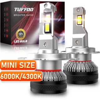  TUFFOO 1 cặp M5-Mini Bóng Đèn Cos   Đèn Pha LED Xe hơi 100W 20000LM H4 H7 H11 HB3 9005 H1 HB4 9006 HIR2 9012 - 6000K Trắng 4300K Trắng ấm 
