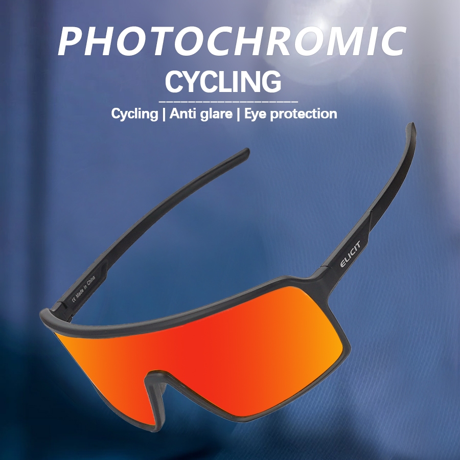 Kính đi xe đạp ELICIT-E158 thay đổi màu sắc, chống UV, thoáng khí - Perfect for Outdoor Cycling Acti