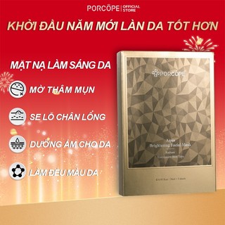  5 Miếng Mặt Nạ PORCOPE Làm Trắng Da Niacinamide Dưỡng Ẩm Sâu Giúp Da Sáng Mịn & Cấp Nước 