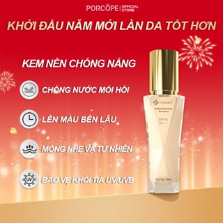  PORCOPE Kem nền chống nắng chống nước mồ hôi lâu trôi SPF30 PA++ Lightweight Foundation 30ml 