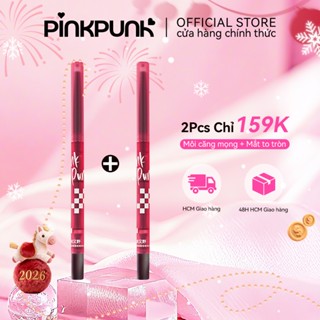  COMBO 2 PinkPunk Chì Kẻ Viền Môi Lâu Trôi Lipliner Bút kẻ Bọng Mắt 3 in 1 