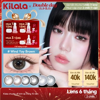  Kính áp tròng màu Kilala - Nâu Chestnut Wind Yay Brown  Xám Pearly Grey  Đen Psychedelic Black lens cận 6 tháng DIA 14.2mm có độ  0-7   Ocean Pearl Collection Giá 1 chiếc lens   