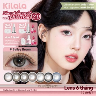 Kính áp tròng Kilala màu nâu Dolly Collection DIA  14.5mm lens cận 6 tháng có độ 0-7 Giá 1 chiếc lens   
