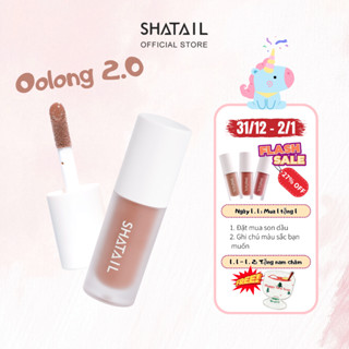  SHATAIL 4ML Làm Mát Môi Thoải Mái Dầu Sắc Tố Cao Bóng Son Môi Mịn Nhẹ Môi Mới Nâng Cấp 2.0 