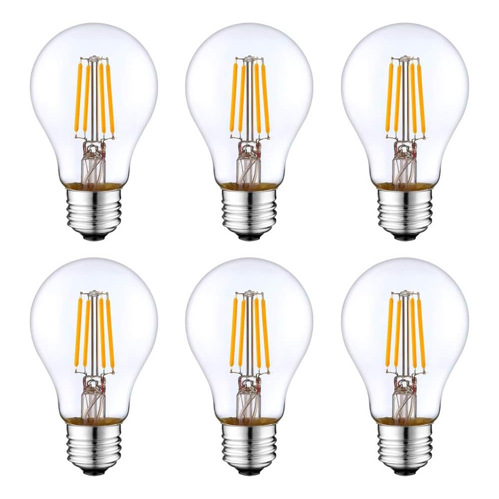 E27 Bóng Đèn Dây Tóc Led A19 Retro Edison Bóng Đèn 4W 2700K Trắng Ấm A60 Đèn Thay Thế