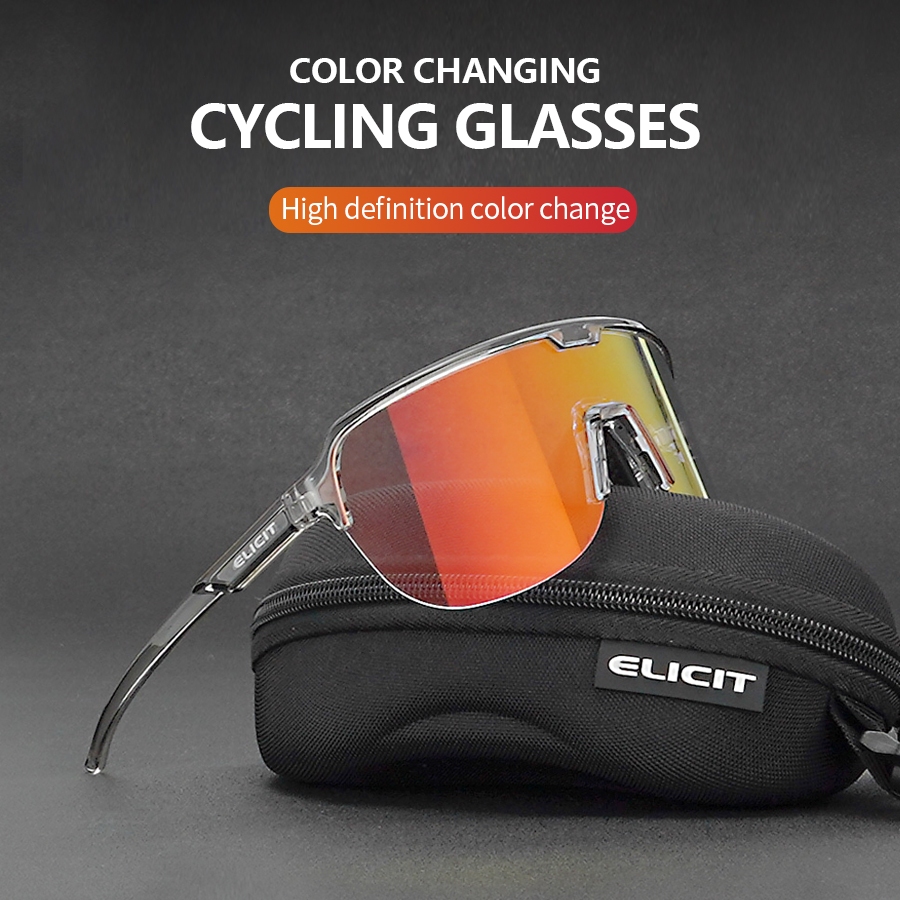 Bộ kính thể thao ELICIT-E159A thay đổi màu sắc, phù hợp hoạt động ngoài trời cả ngày và đêm