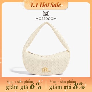  【Clearance MOSSDOOM Fia Bag Túi đeo vai họa tiết dệt thời trang Thiết kế đơn giản và nhẹ nhàng 