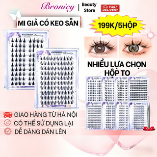  Bronicy 199K 5Hộp Mi Giả Có Keo Sẵn Mi Hướng Dương Hộp To Mi Giả Tự Nhiên Tây Tự Dính Mi Dưới 