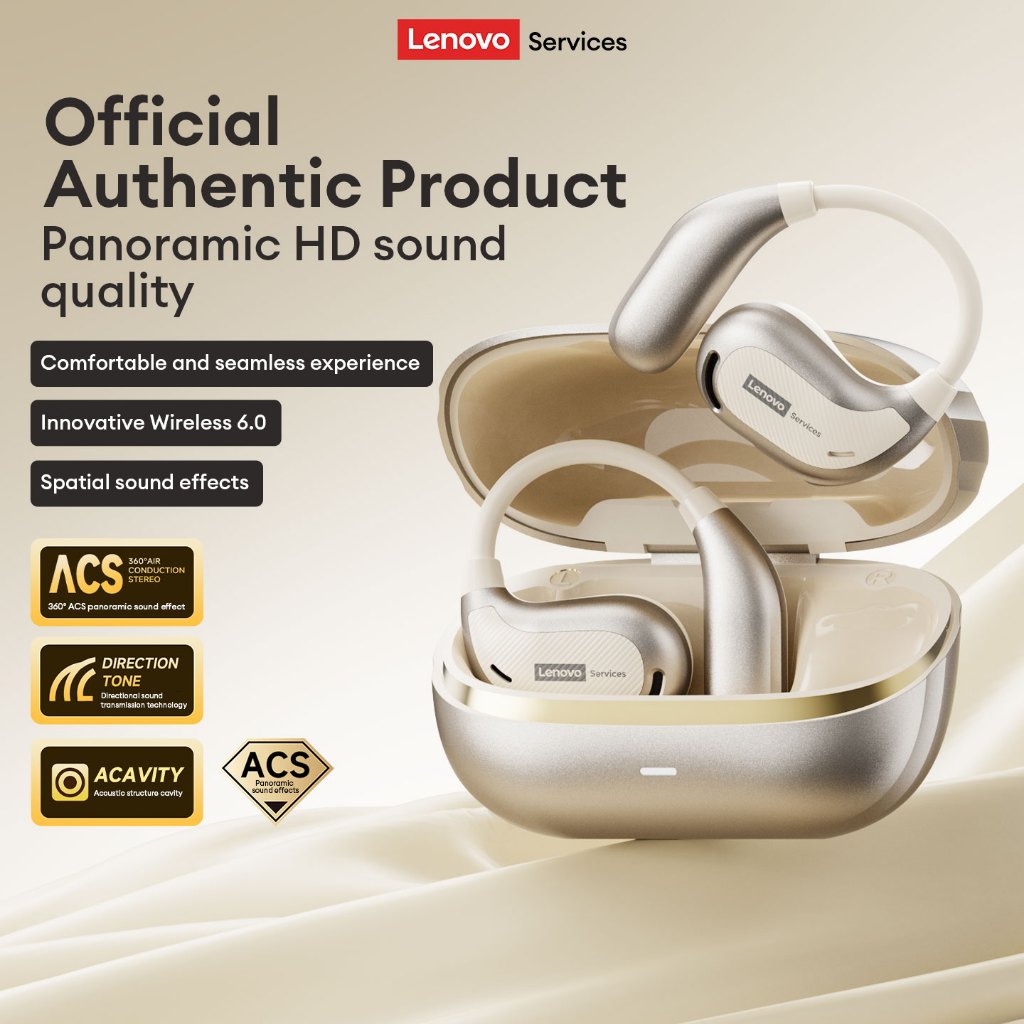 Tai nghe Bluetooth Lenovo AC102 OWS Chất lượng âm thanh HIFI Khử tiếng ồn Độ phân giải cao Hộp số âm thanh định hướng chờ dài Bluetooth6.0 | BigBuy360 - bigbuy360.vn
