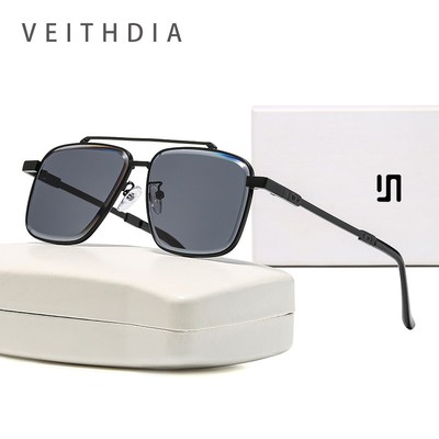 Kính Râm Vuông VEITHDIA Nam, UV400, Phù Hợp Lái Xe Thể Thao LS2336