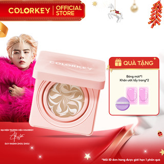  Kem nền dưỡng ẩm Colorkey Balm Cushion Kem nền dạng lỏng nhỏ gọn Kem che khuyết điểm lâu trôi BB 