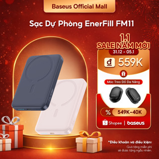  Pin sạc dự phòng không dây FM11 22.5W BASEUS 10000mah mini có nam châm thích hợp cho phone 