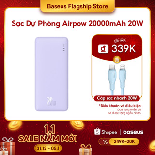  Sạc dự phòng Airpow BASEUS có sạc nhanh 20W 20000mah 