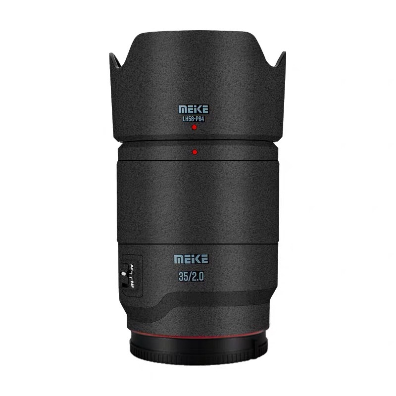 Meke 35mm F2 Decal Da Vinyl Bọc Phim Ống Kính Bảo Vệ Thân Miếng Dán Bảo Vệ Áo Khoác Cho Meike AF 35 