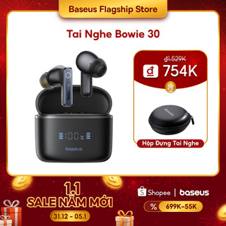  Tai nghe không dây thực sự Baseus Bowie 30 ANC -50dB Tai nghe khử tiếng ồn chủ động Màn hình đào tạo Tai nghe không dây 