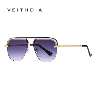 Kính Râm Aviator Nam VEITHDIA, Chống Tia UV400, Phù Hợp Đi Chơi LS2266