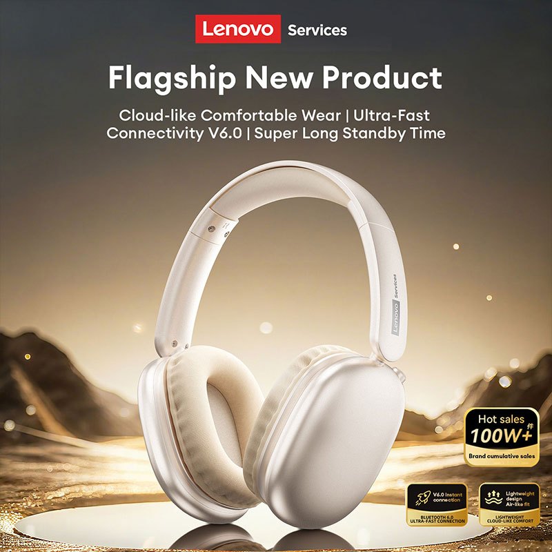 Tai nghe Bluetooth Lenovo LS107 và Tai nghe không dây có Bluetooth 6.0 và Âm thanh không gian IMAX cộng với trò chơi có độ trễ thấp 0,04s | BigBuy360 - bigbuy360.vn