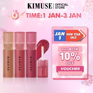   Live  KIMUSE 9 màu Gương tùy chọn Lip Glaze Nước dưỡng ẩm Son bóng Toot Lip Tint Trang điểm môi lâu trôi 