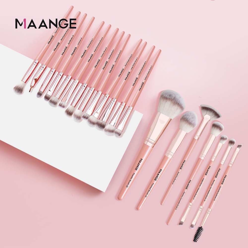 MAANGE Bộ 20 cọ trang điểm chuyên nghiệp kèm túi đựng da 170g tiện lợi 5748 | BigBuy360 - bigbuy360.vn