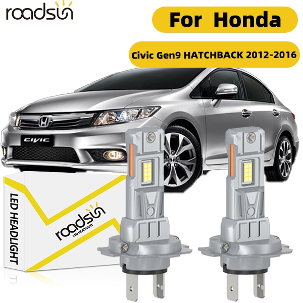 Phù Hợp Cho Xe Honda Civic Gen9 HATCHBACK 2012-2016 Bóng Đèn Pha Ô Tô 6000K 800% Độ Sáng Chùm Cao Ch