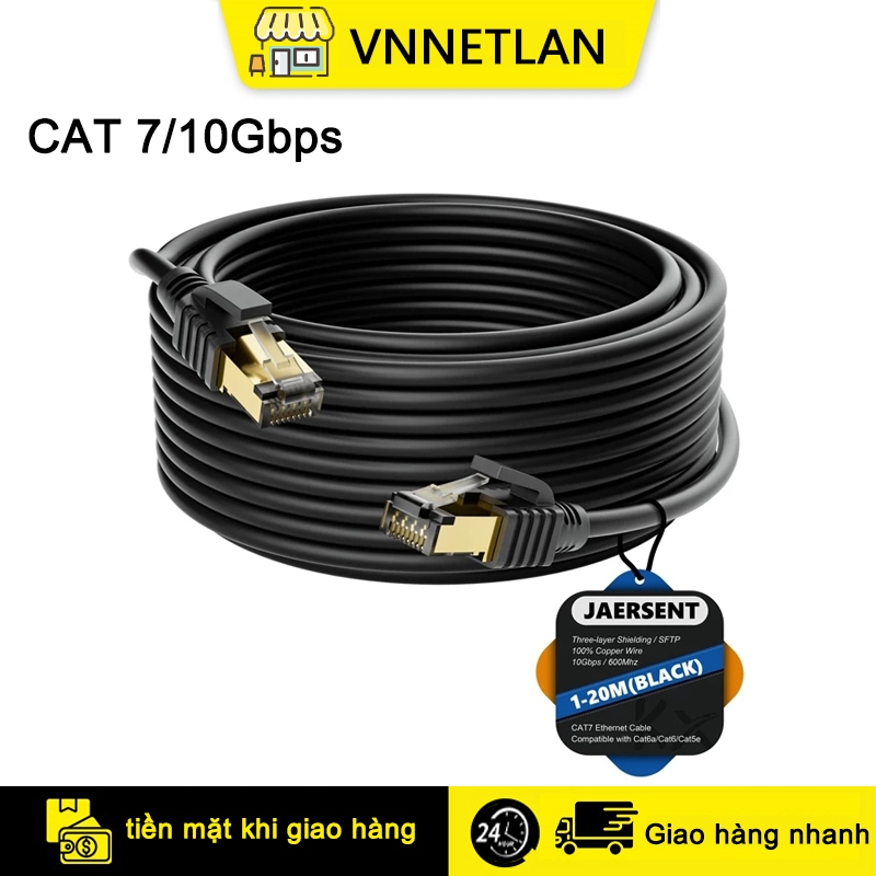 VNNETLAN	Cáp Ethernet CAT 7 10Gbps RJ45 8P8C
