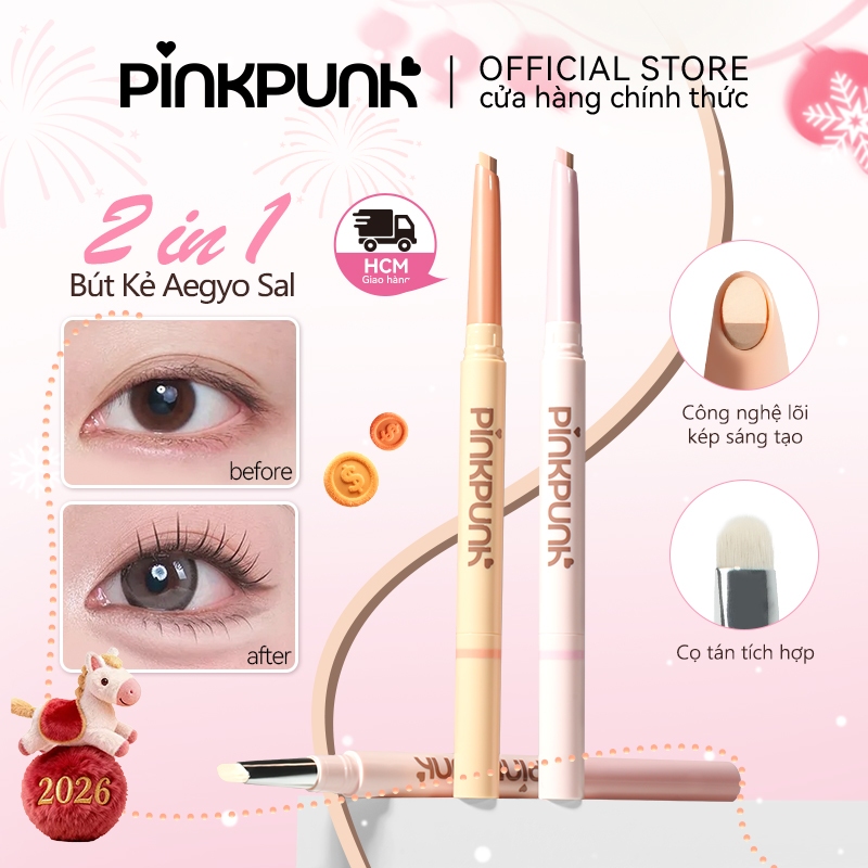 Bút vẽ bọng mắt 2 đầu PinkPunk Dolly Eyes Aegyo Sal Vẽ Đường Viền Và Đánh Sáng Tất Cả Trong Một Chống Thấm Nước Hiệu Ứng 3D Tự Nhiên Dễ Dùng Cho Người Mới Bắt Đầu | BigBuy360 - bigbuy360.vn