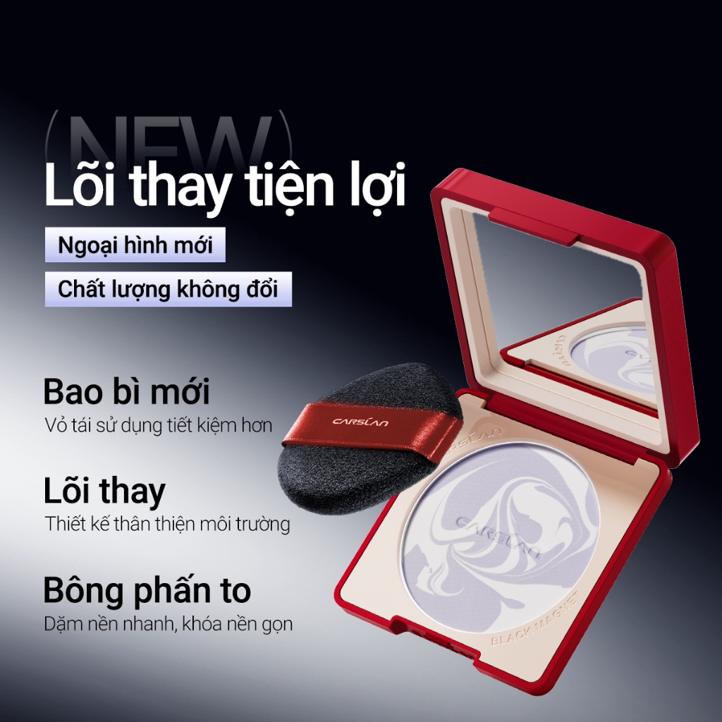 Phấn Nén kiềm dầu Carslan Soft Mist 24h Phấn Phủ trang điểm Mềm Mại Lâu Trôi 8g | BigBuy360 - bigbuy360.vn