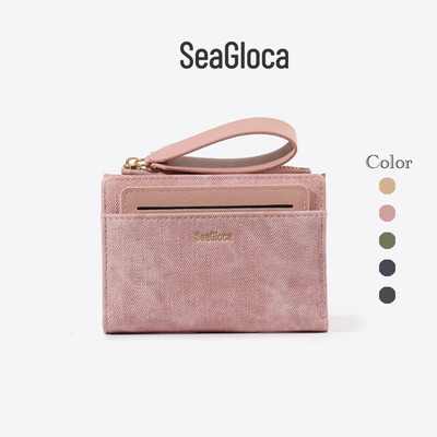 Seagloca Bộ Ví Đeo Tay Tie-Dye - Hộp Đựng Thẻ Có Dây Kéo Nhỏ Gọn Có Kéo Da Cho Nữ 53